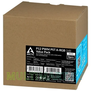 Набор вентиляторов Arctic P12 PWM PST A-RGB (ACFAN00258A) картинка 4